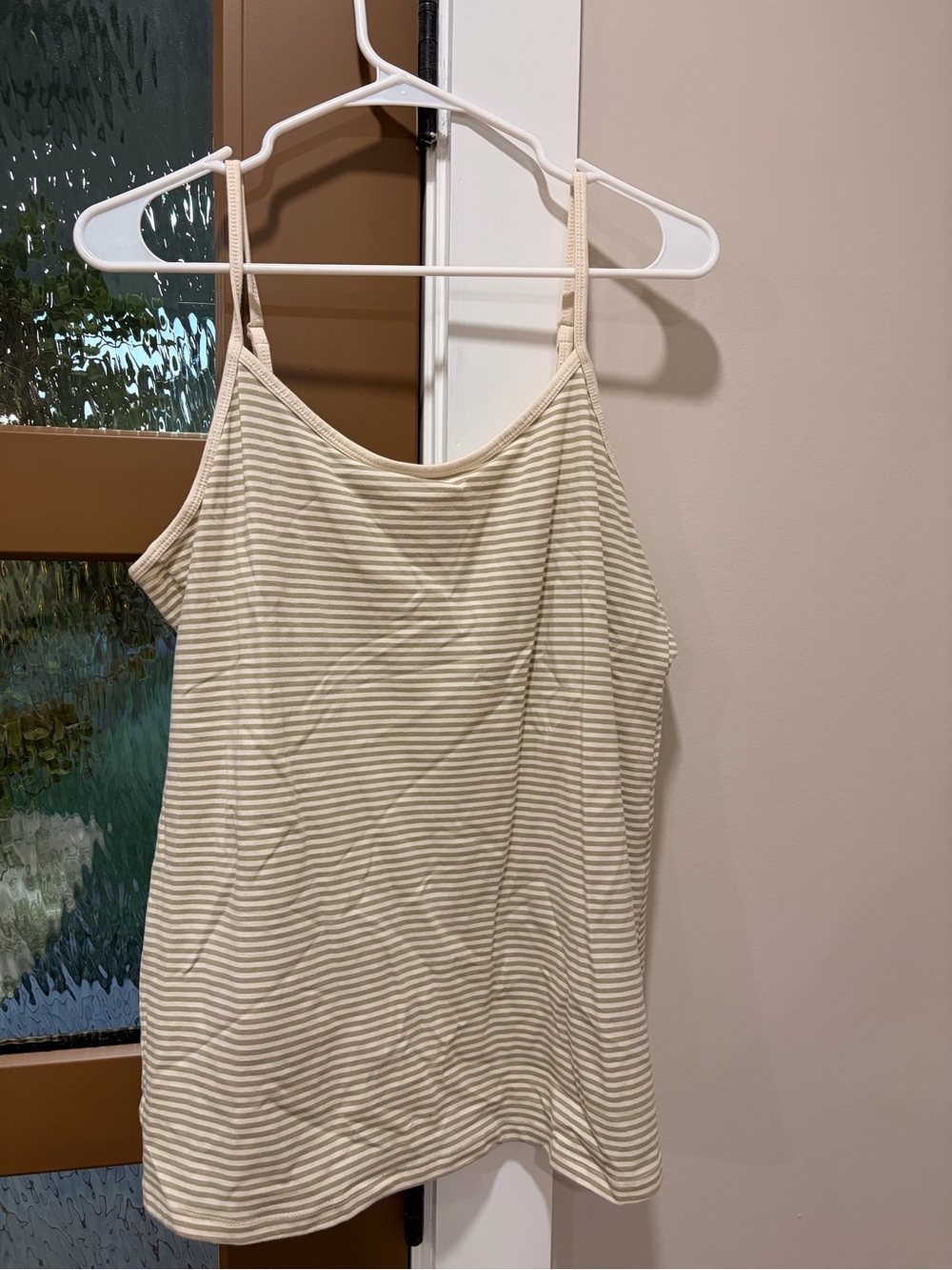 Striped Cream Spaghetti Strap Camisole